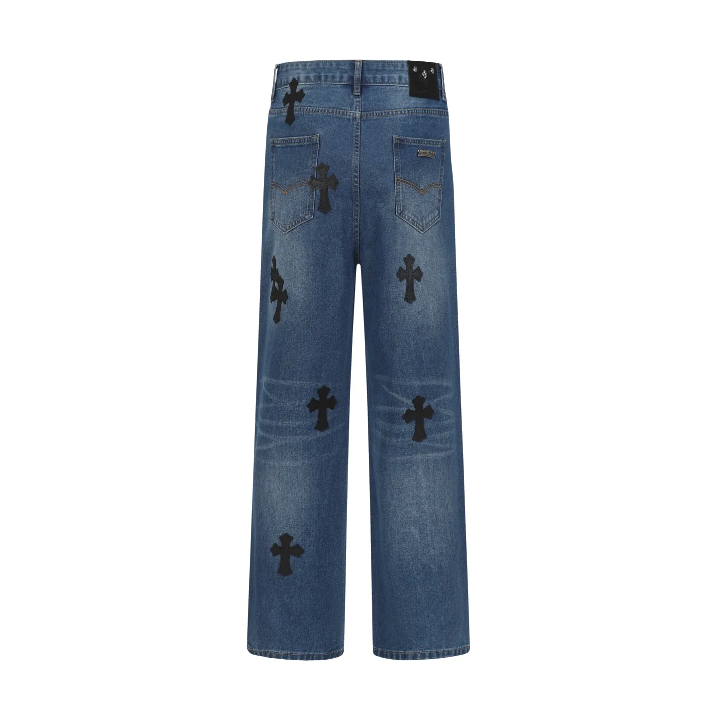 P270 Cross-border model, please do not place an order if you are pursuing quality - Chrome Hearts/Chrome Hearts Cross ✝️ Inlaid embroidered washed jeans, trousers and casual pants - High weight, high density and high quality. The wool is soft, delicate and skin-friendly. It feels soft and silky. It has excellent warmth and skin-friendly properties - Custom-woven and dyed, no color difference. No matter the fabric or workmanship details, it beats the ordinary version on the market - Hardware zipper accessories are all customized, full of details -Colour: washed blue -Size: 28 30 32 34 36